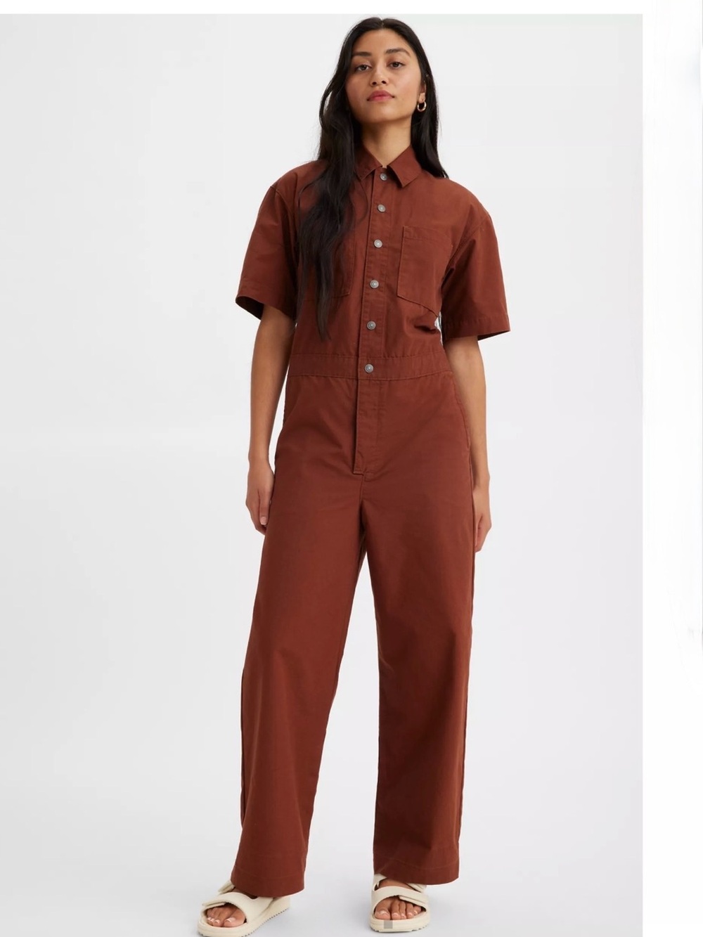 Levis Short sleeve Boilersuit Jumpsuit Burnt orange Size S